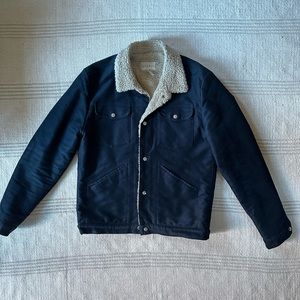 Sandro Shearling Lined Jacket